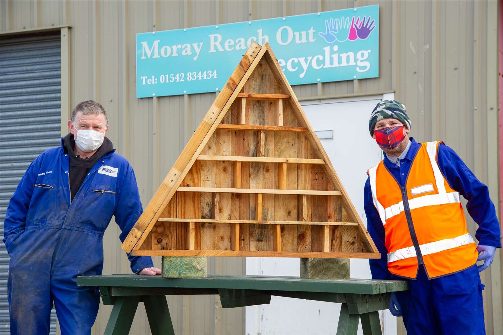 MRO Spinning and Upcycling project manager Jon Reeves (left) pictured here with trainee Pete Smith, is to see his post with the charity made permanent. Picture: Daniel Forsyth