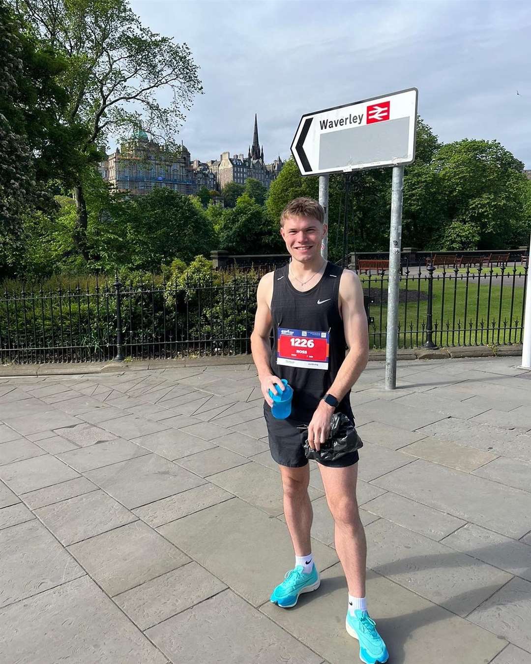 Ross Paterson raised almost £1500 with his Edinburgh Marathon effort.
