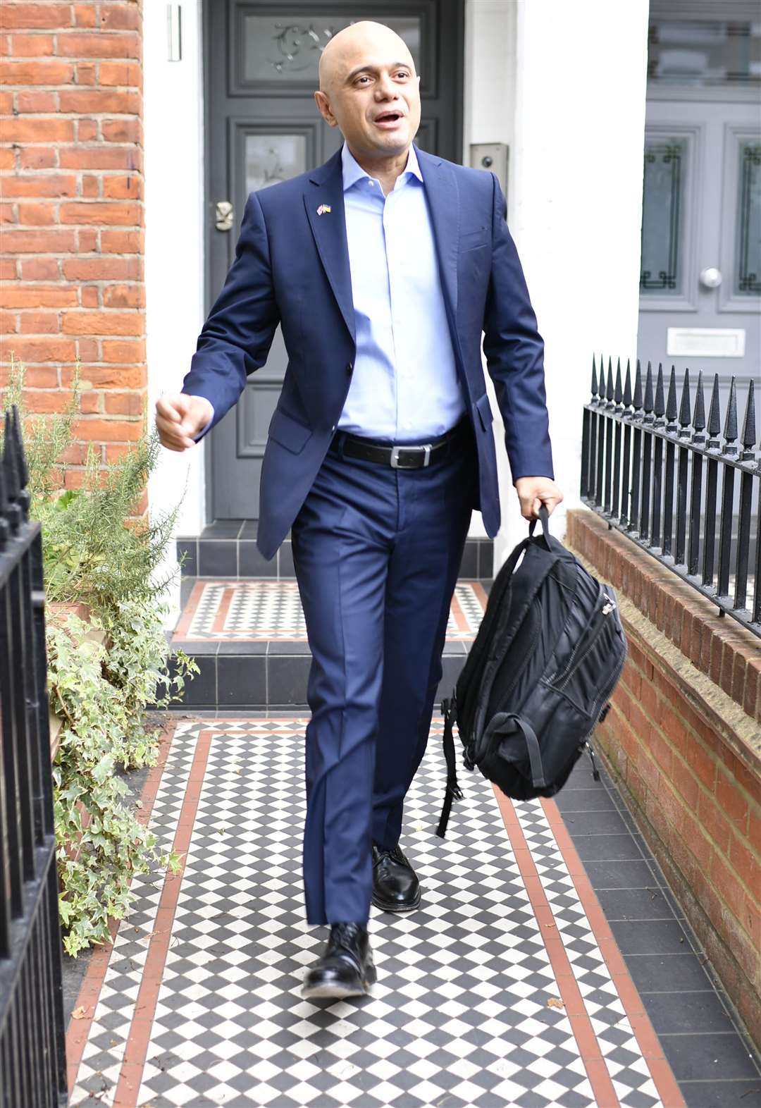 Former health secretary Sajid Javid leaves his home in south-west London on Wednesday morning (Beresford Hodge/PA)