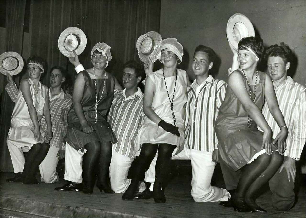 Roaring Twenties dancers Mitchell and Fraser, Grant and Anderson, Ross and partner, Chisholm and Brewster at the Forres Academy school concert in the town hall in 1960. Picture from Forres Heritage Trust.