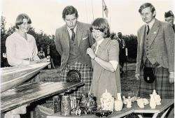 This picture was taken in the mid-1970s at Earnhill House, near Kintessack in Forres, when it was used as an activities centre for young people. In the picture with HRH Prince Charles are Sheena Munro, Elaine Fraser and Grenville Johnston (the current Lor