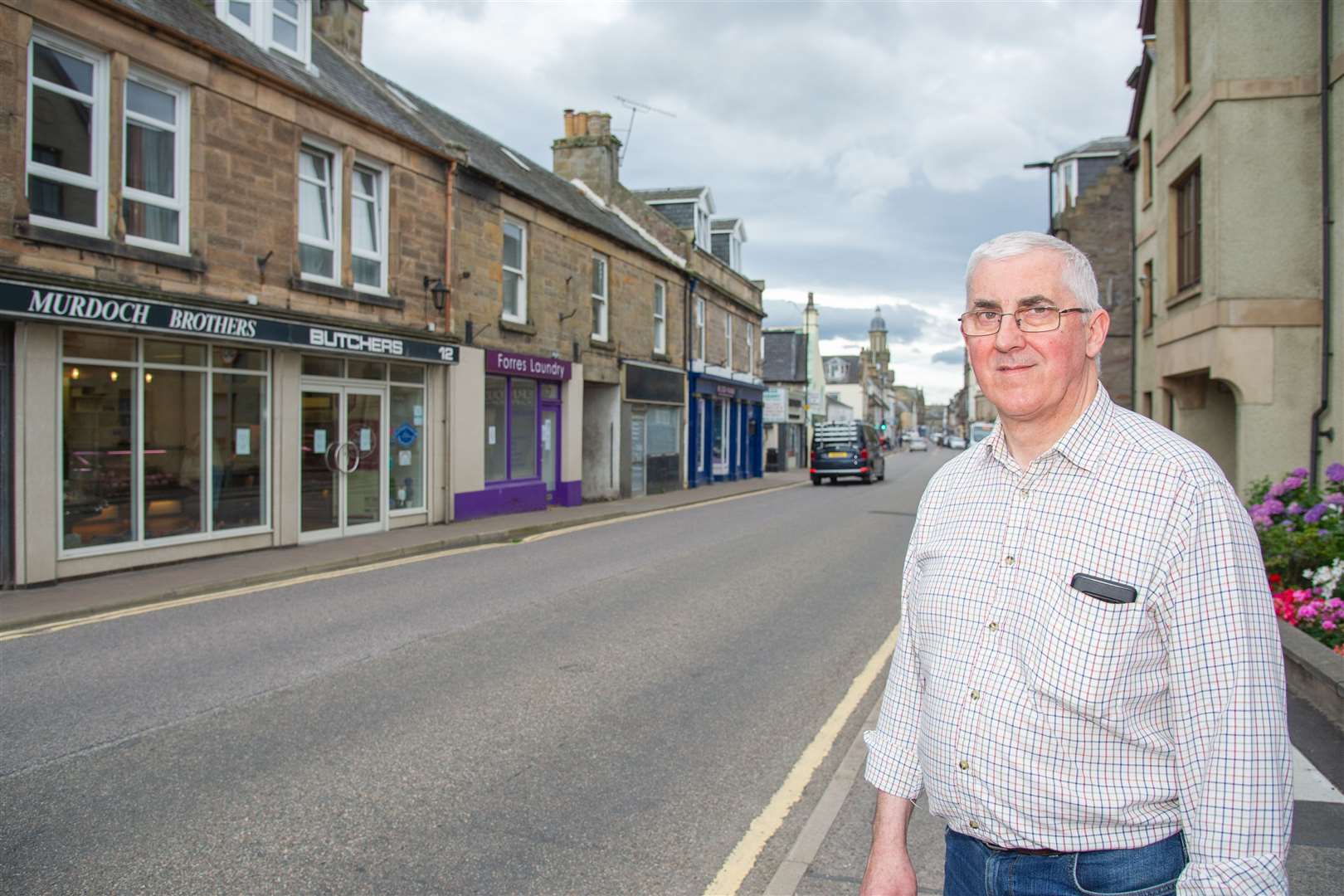 Local butcher Graham Murdoch suggests that revising town centre parking restrictions may help increase footfall.