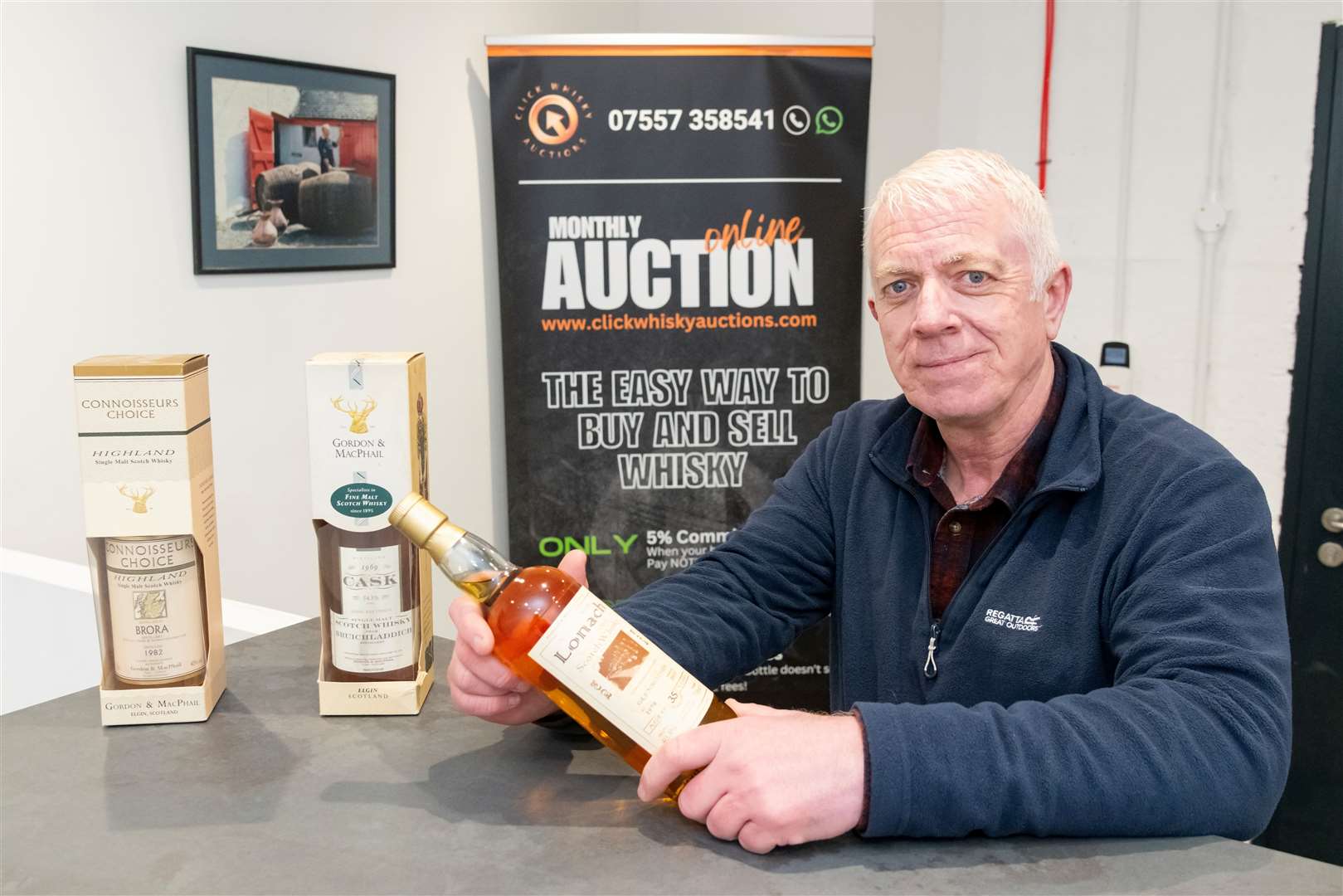 Whisky enthusiast Murray Grieg has helped some collectors sell their unused bottles for thousands. Picture: Beth Taylor