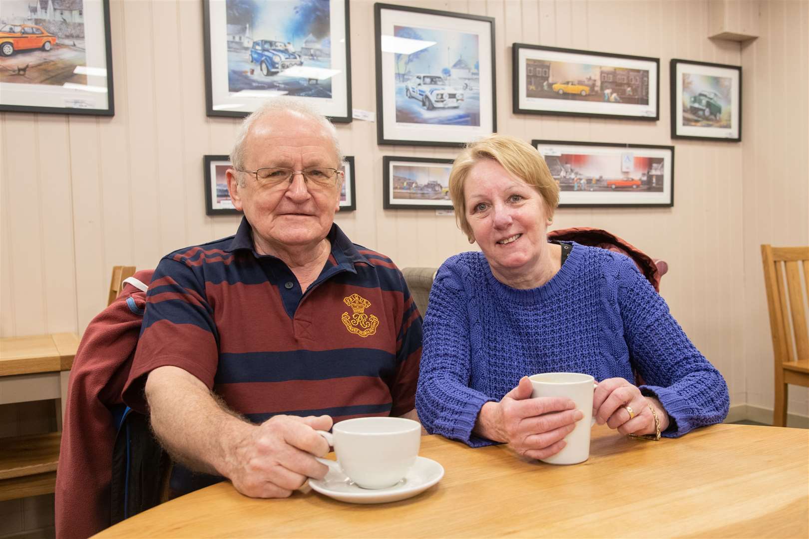 Derek and Vivian Grainge...Launch of the Elgin & Lossiemouth Armed Forces Veterans Breakfast Club at Millers Cafe in Decora, Elgin...Picture: Daniel Forsyth..