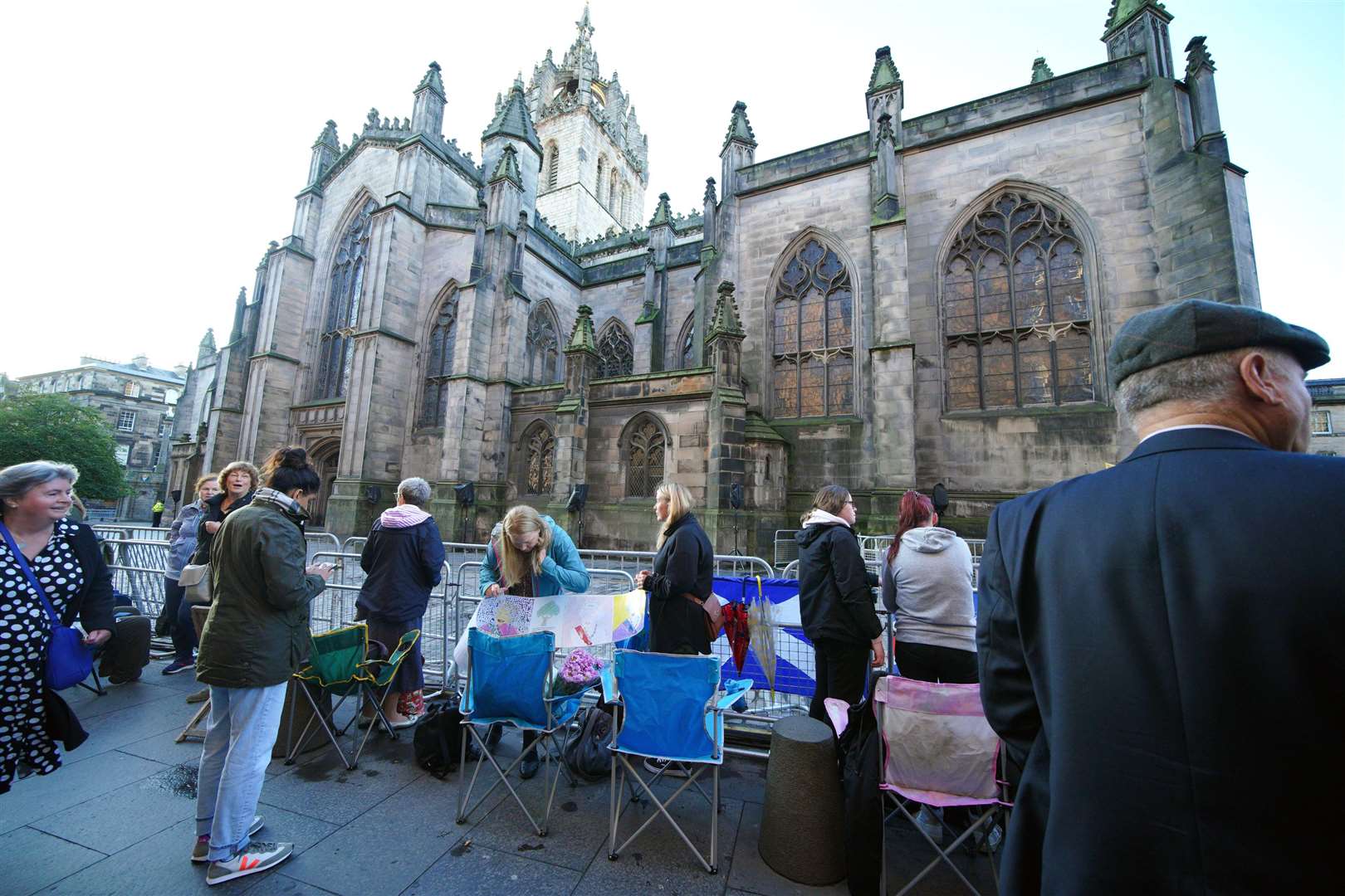 Large numbers are expected at St Giles’ Cathedral (Peter Byrne/PA)