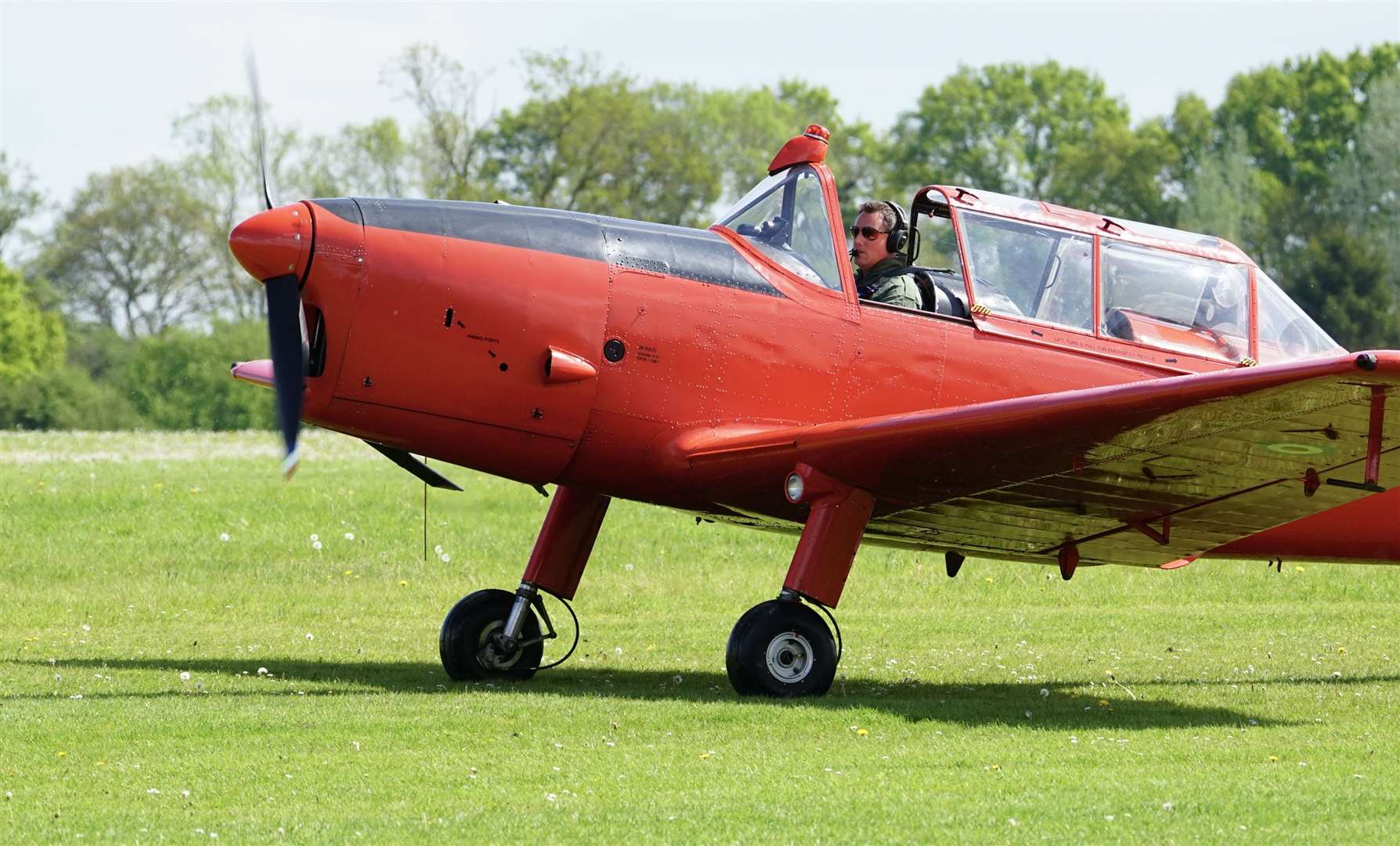 The de Havilland Chipmunk WP903, in which the-then Prince Charles learned how to fly in 969, will take to the air at Shuttleworth aerodrome near Bedford on Sunday (Hilton Holloway/PA)