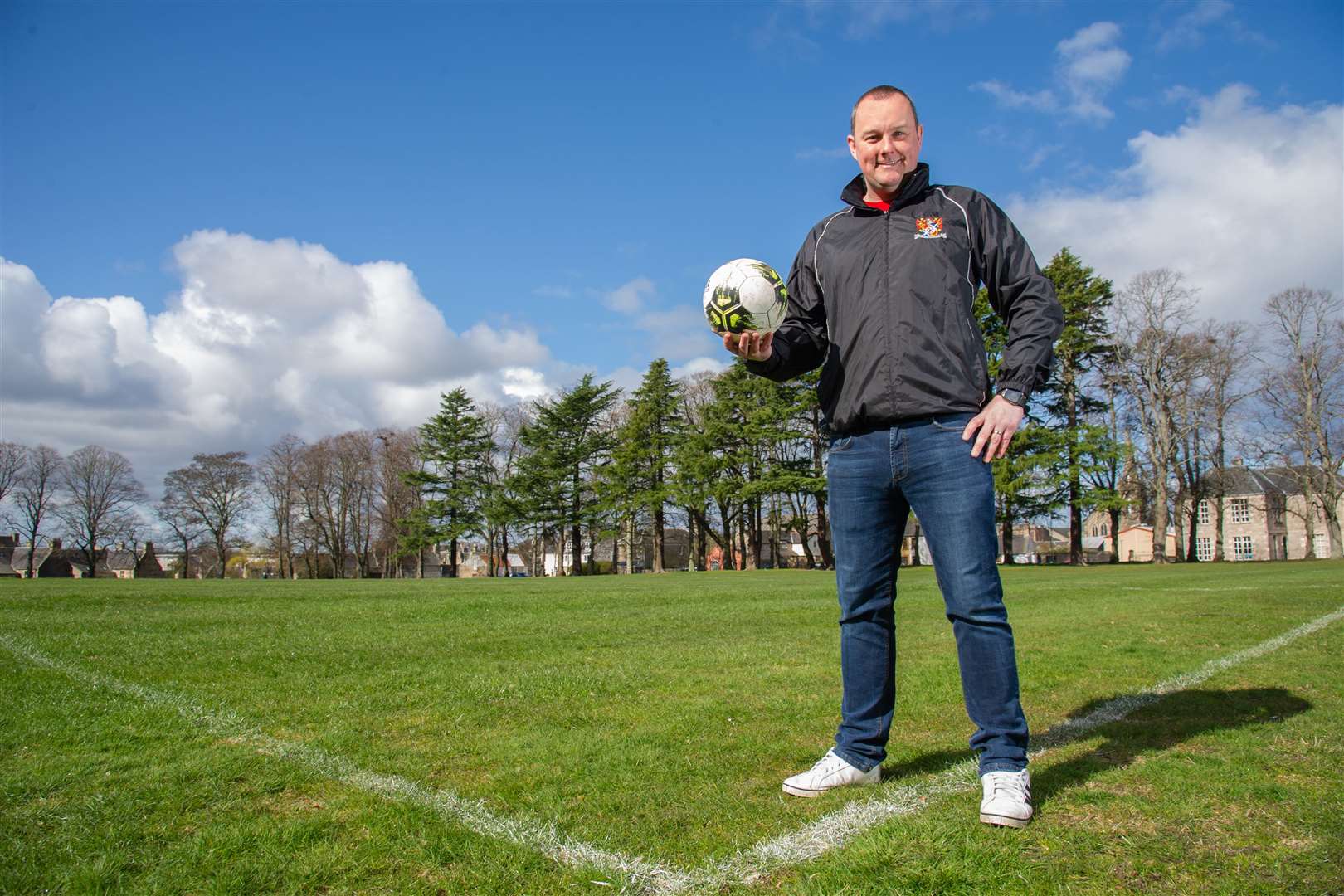 Forres Soccer Sevens chairman Paul Lynch ahead of the league restart...Picture: Daniel Forsyth..