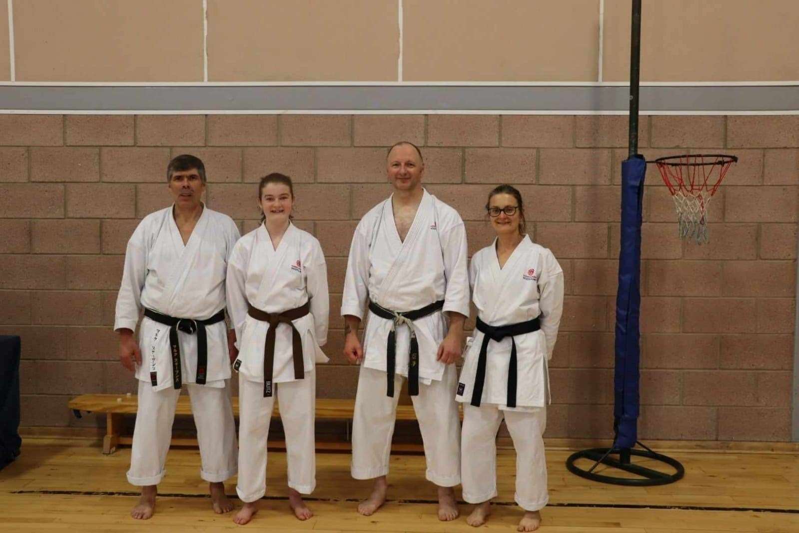 Sensei Marc Stevens passed on his knowledge to Moray karate students.