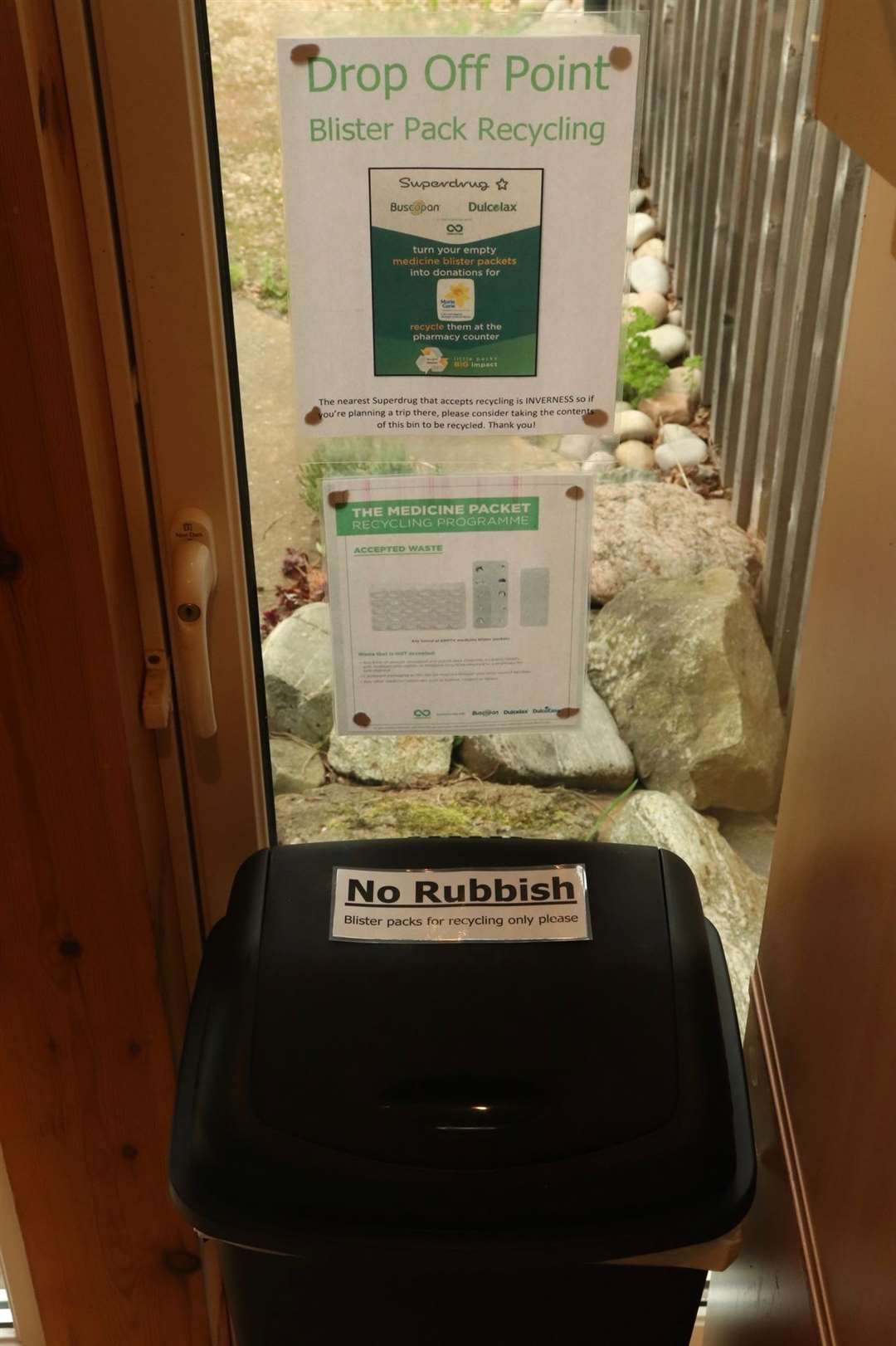 Residents in Findhorn are taking part in the new recycling scheme.