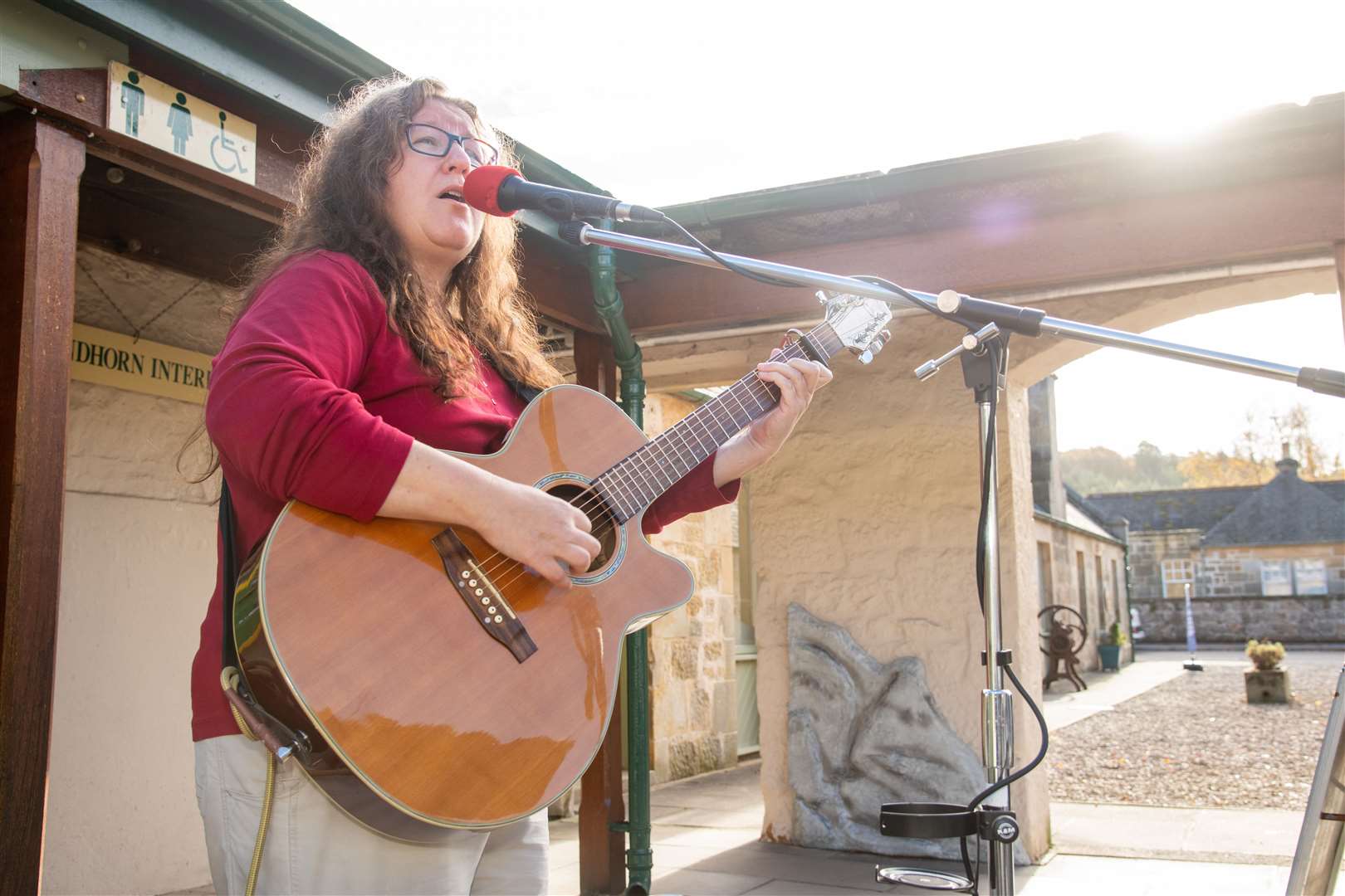 Musician Ella M played throughout the afternoon. . Picture: Daniel Forsyth
