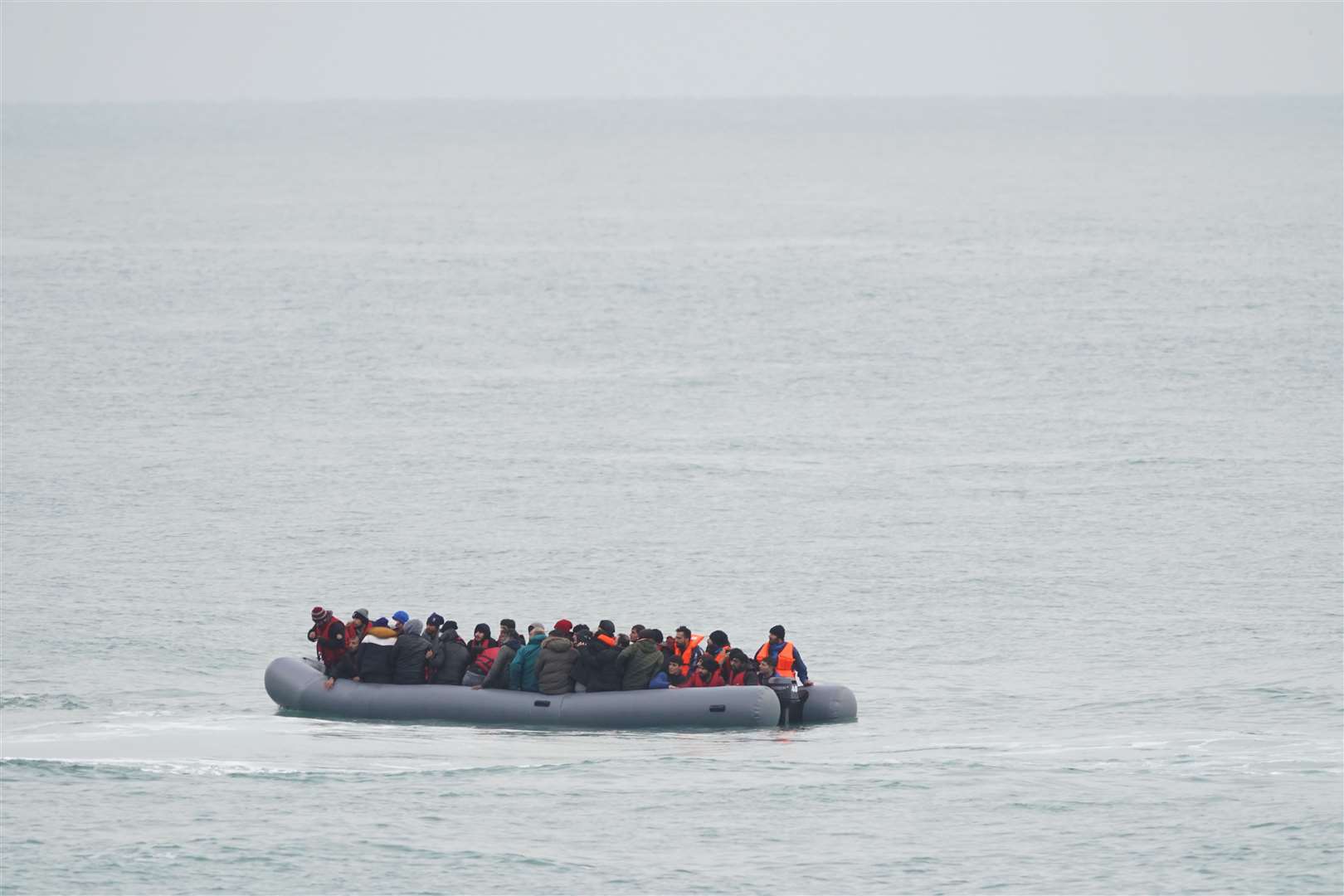 More than 25,700 people have made the dangerous journey to the UK in small boats this year (Gareth Fuller/PA)