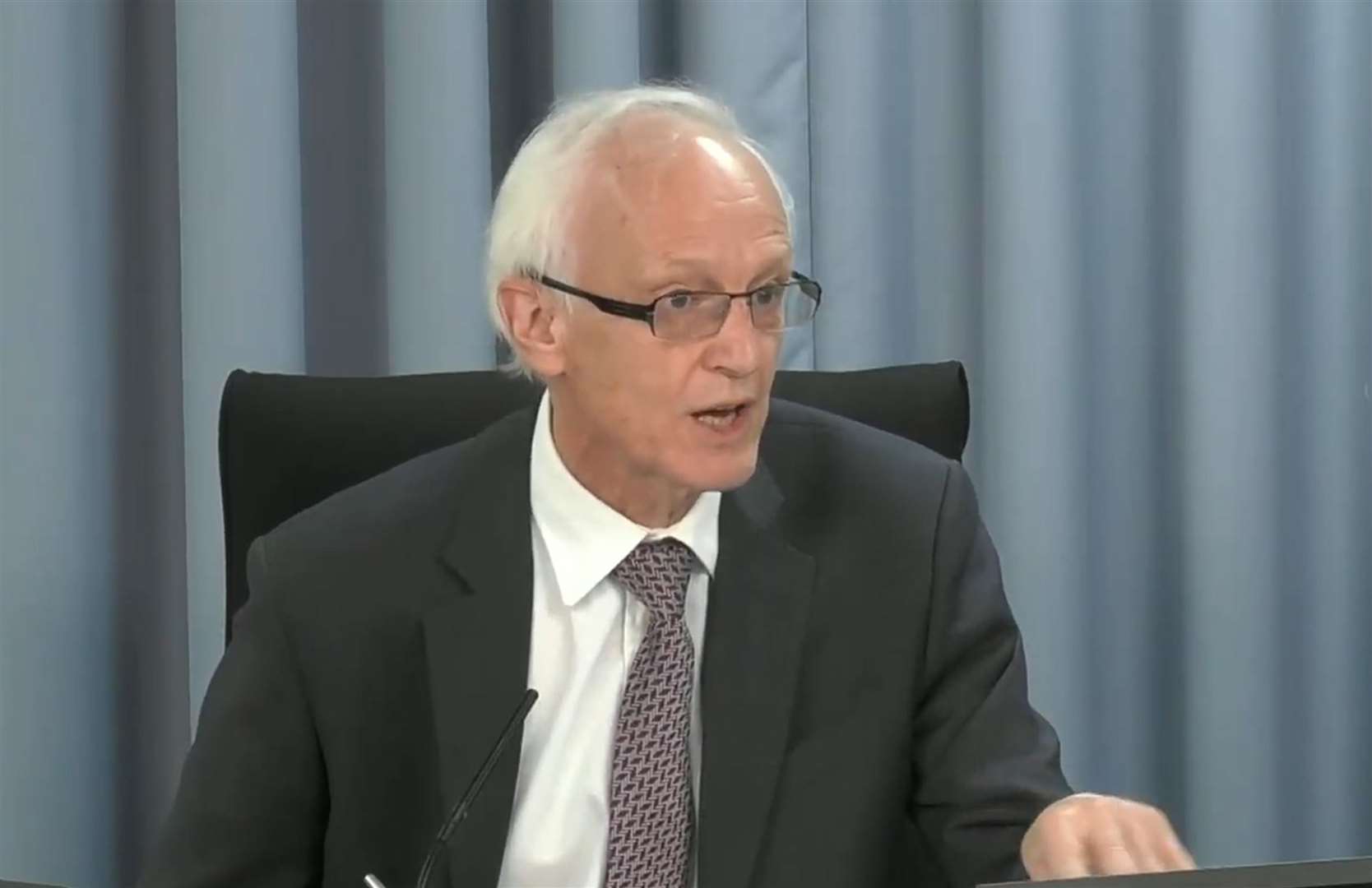 Sir Brian Langstaff chairs the inquiry (Infected Blood Inquiry/PA)