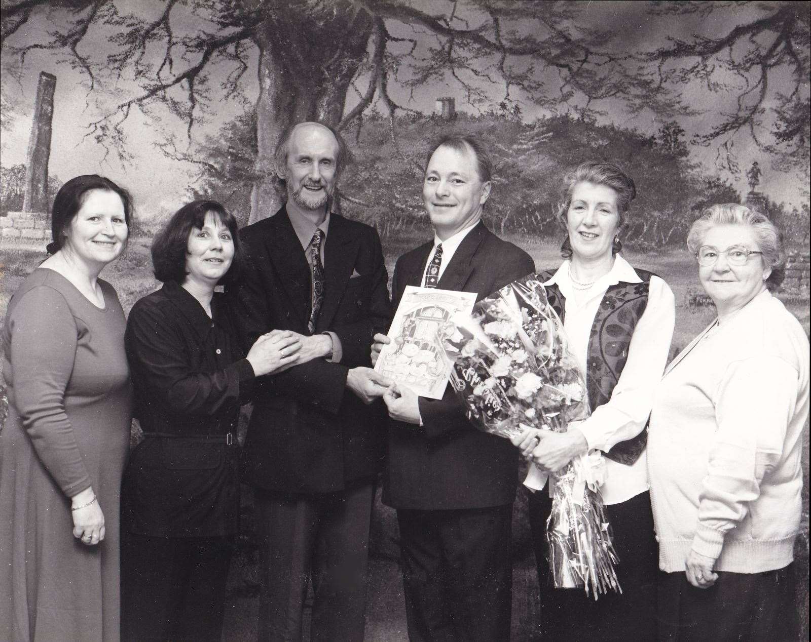 The retirement of the late Hector MacLean (3rd from left).