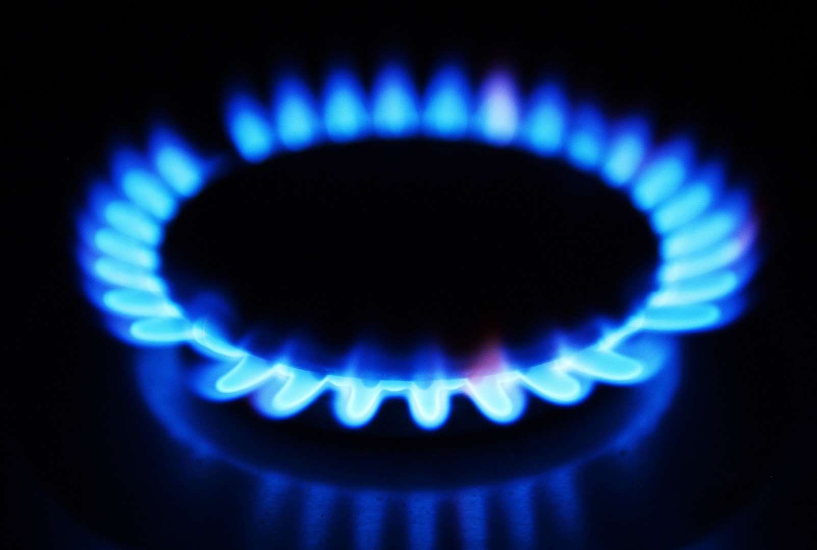 A gas burner on a hob cooking appliance (John Stillwell/PA)