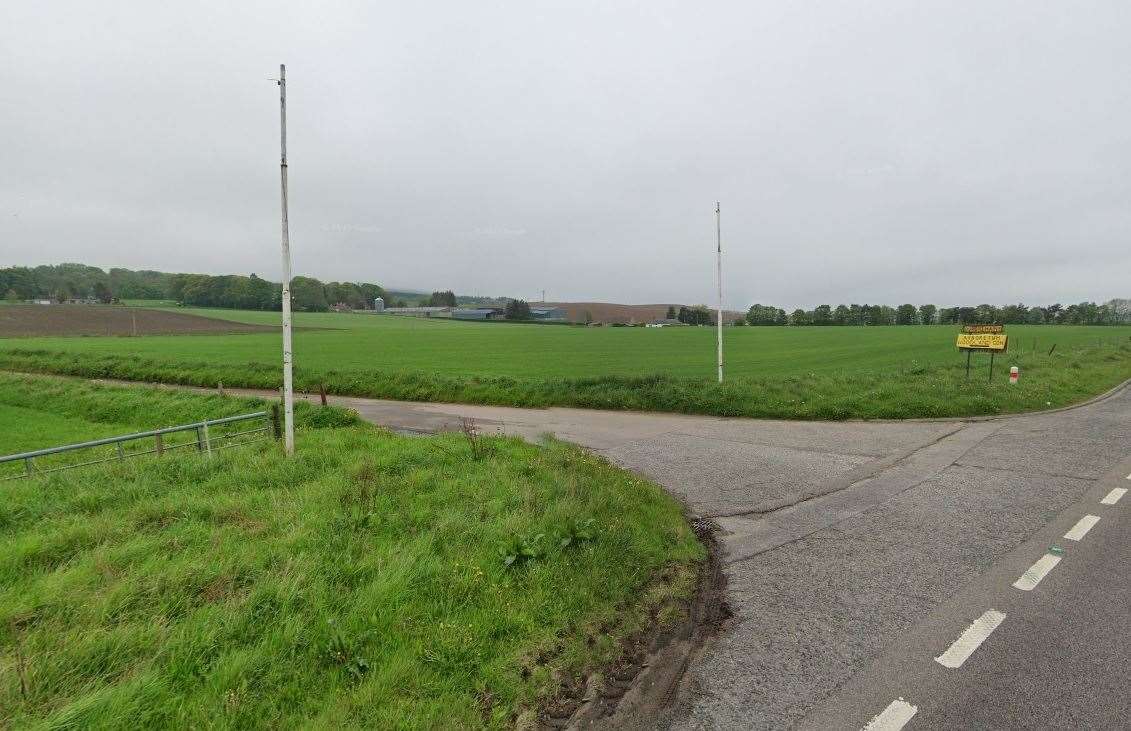 The woman was followed down the private road at Burgie Mains...Picture: Google Maps