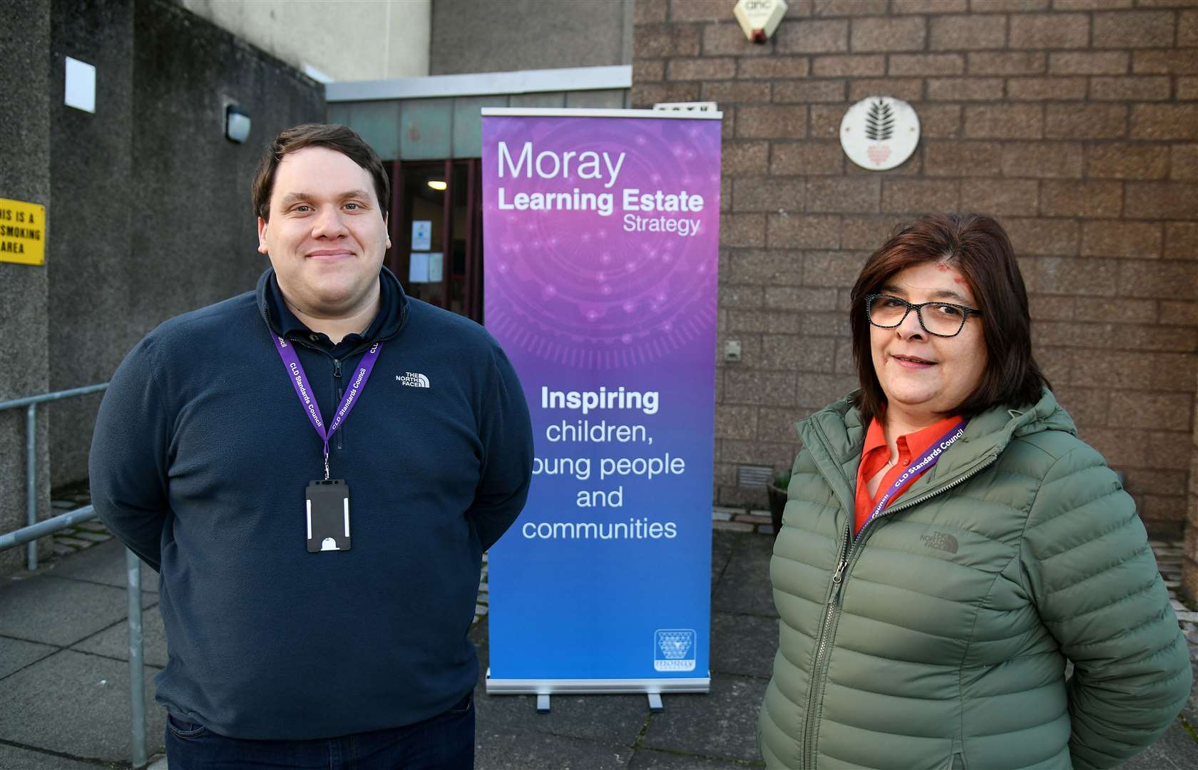 Moray Council representatives Martin Robertson and Jane Martin hosted a drop in session at Forres Library. Picture: Becky Saunderson.