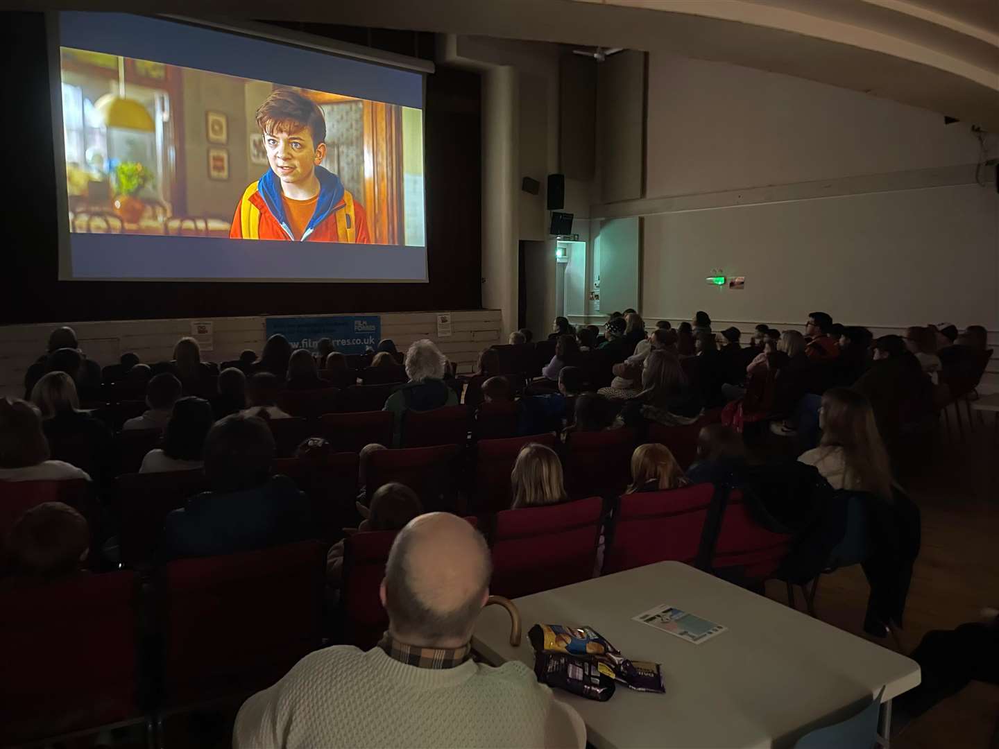 Forres Town Hall was packed for the Forres Skate Park Initiative fundraising film night.