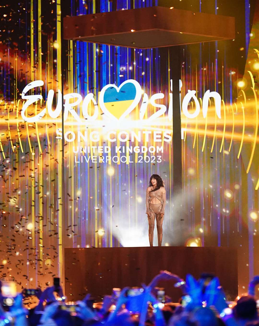 Sweden entrant Loreen after winning the Eurovision Song Contest at the M&S Bank Arena in Liverpool (Aaron Chown/PA)
