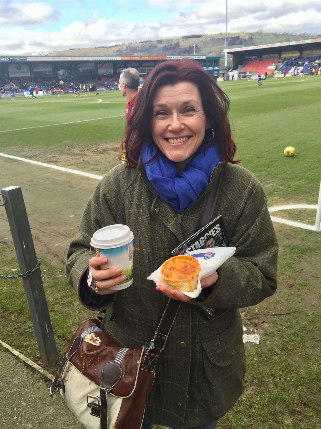 Nicky Marr during her trip to watch Ross County in action.