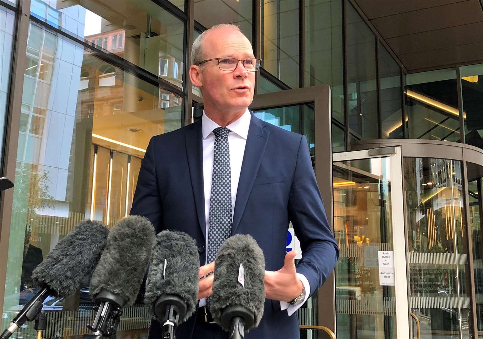 Only one day earlier, Irish Foreign Affairs Minister Simon Coveney had said he believed Brussels wanted to wait for a new prime minister to be in office (David Young/PA)