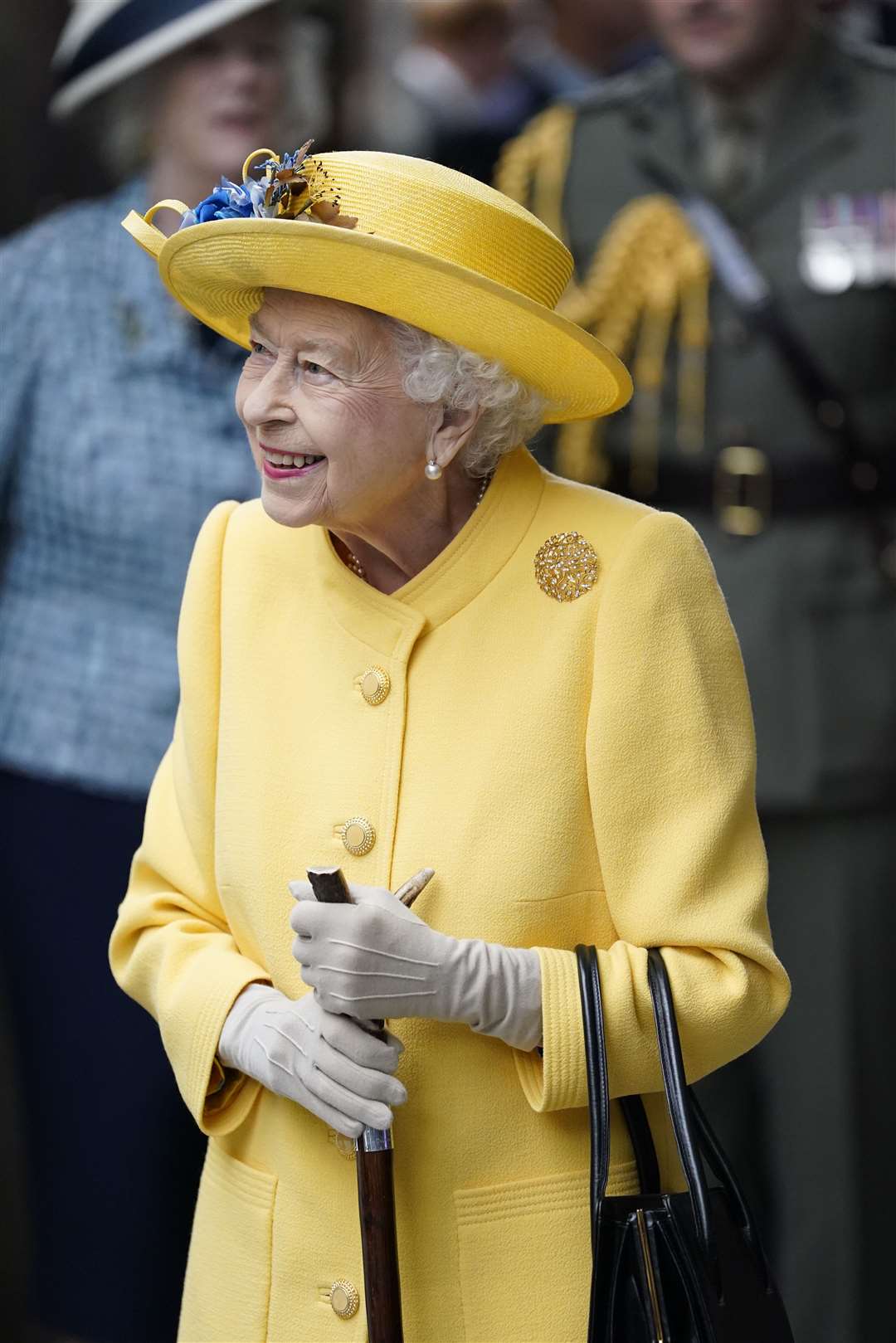 The Queen at Paddington station to mark the completion of London’s Crossrail project (Andrew Matthews/PA)