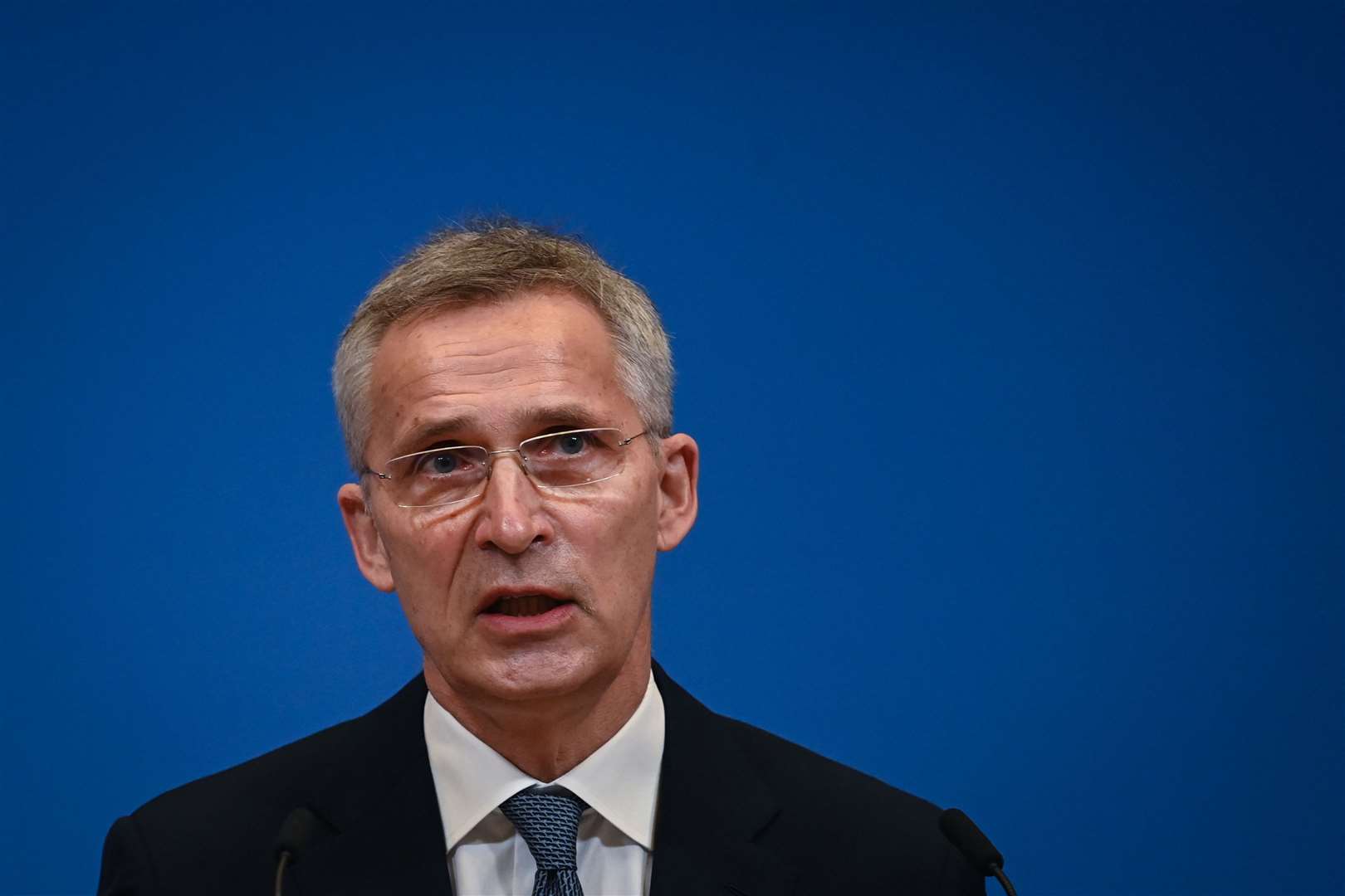 Nato secretary general Jens Stoltenberg said the threat from Moscow is ‘the new normal’ (Daniel Leal/PA)