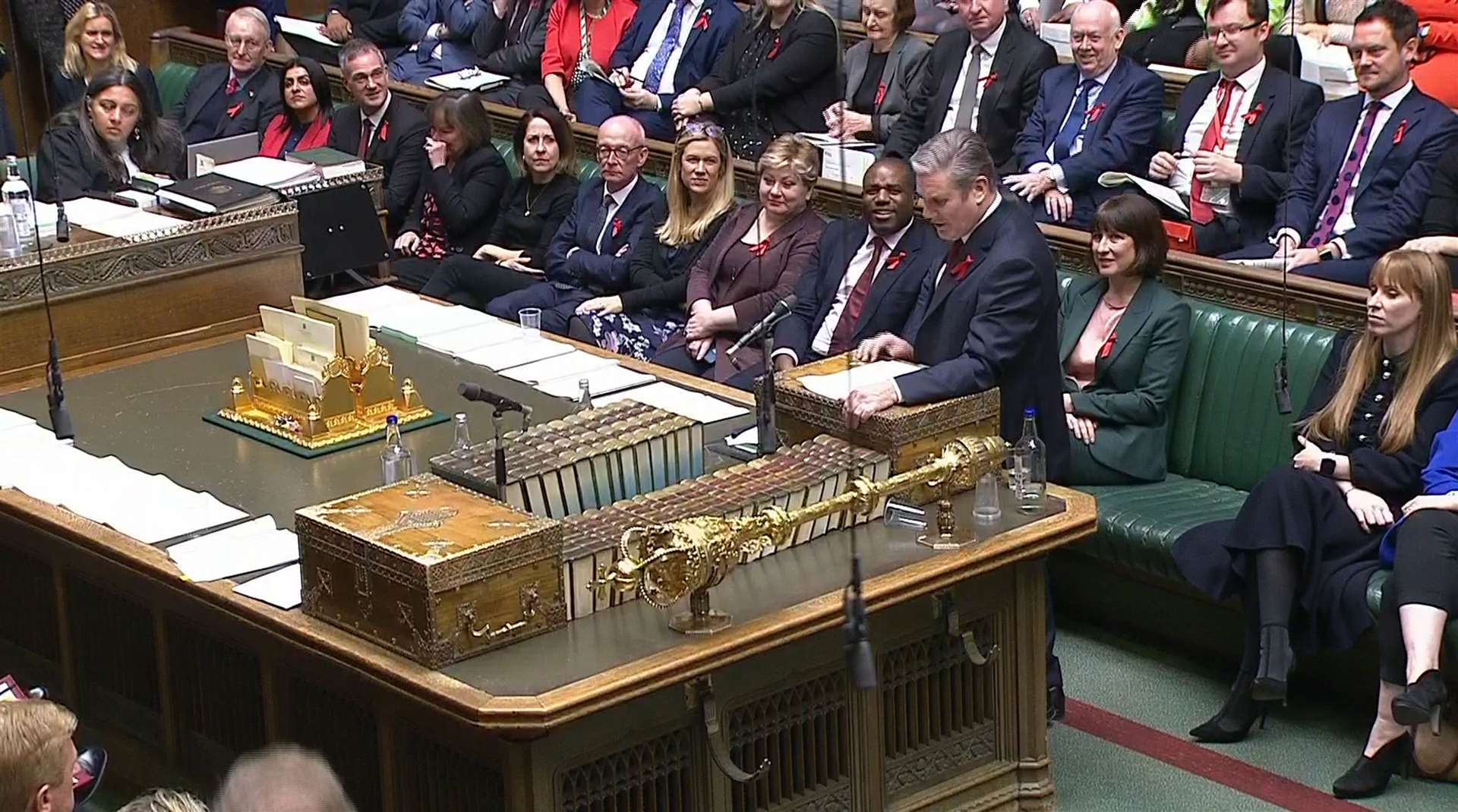 Labour leader Keir Starmer during Prime Minister’s Questions (House of Commons/UK Parliament/PA)
