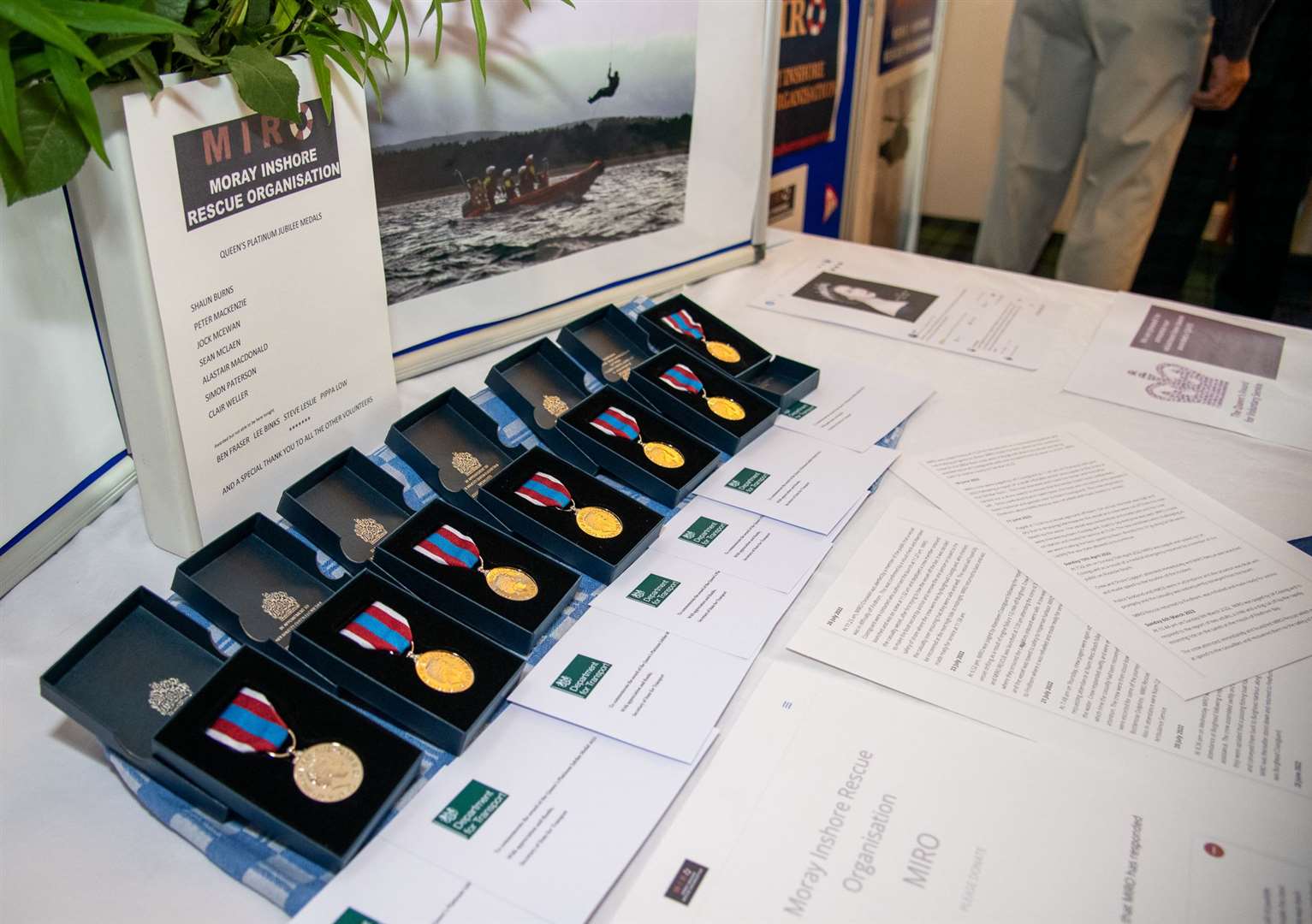 The Platinum Jubilee Medals. Picture by Morven Mackenzie.