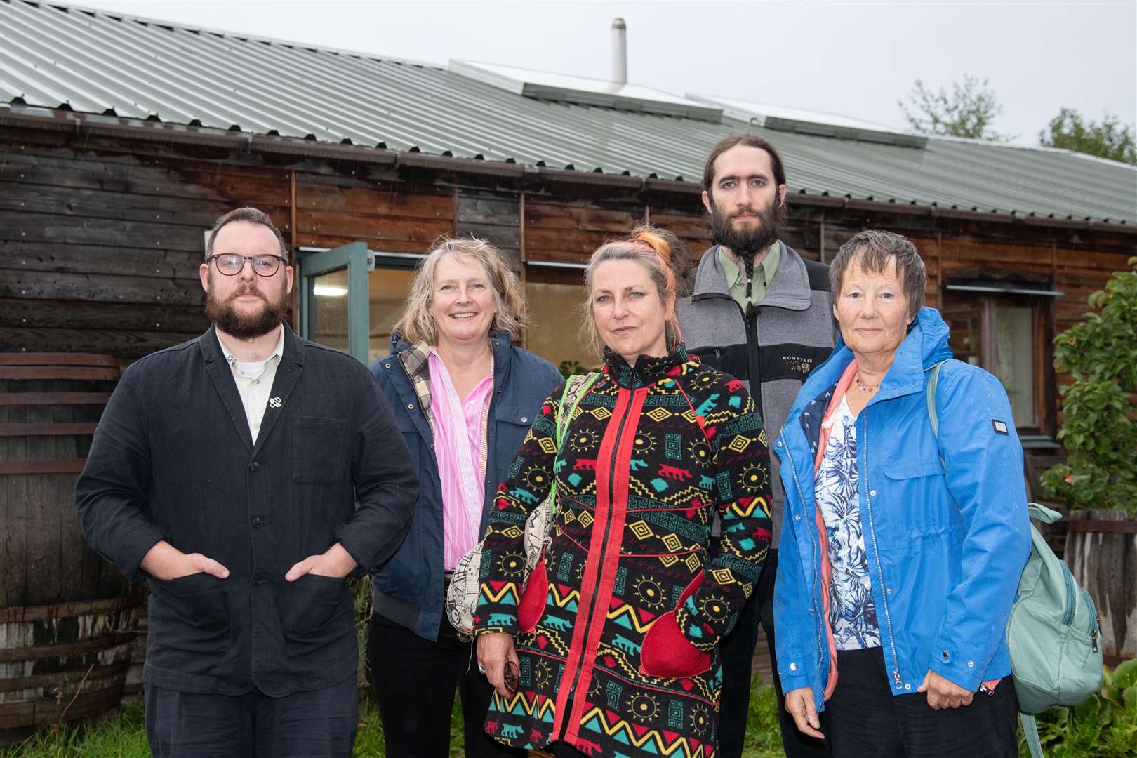 Transition Town Forres board members, Allan Gray, Rosie Tait, Caroline Bury, Andrew Drummond and Jane Gambrill. Picture: Daniel Forsyth