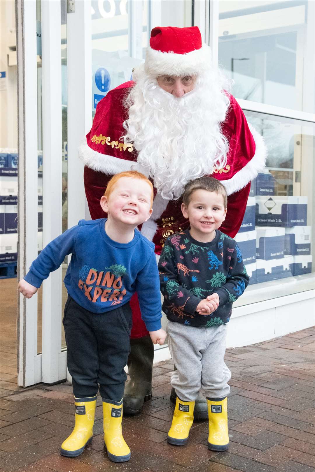 Santa with Leo and Corran West.