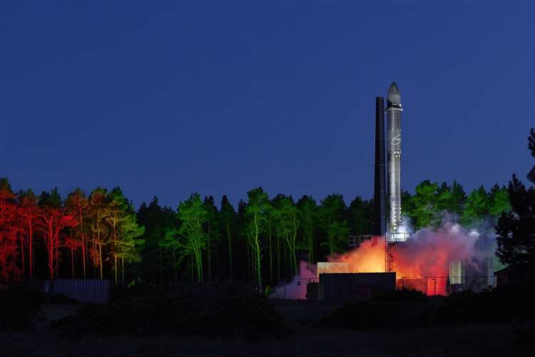 Orbex has revealed a prototype of the Prime orbital space rocket.