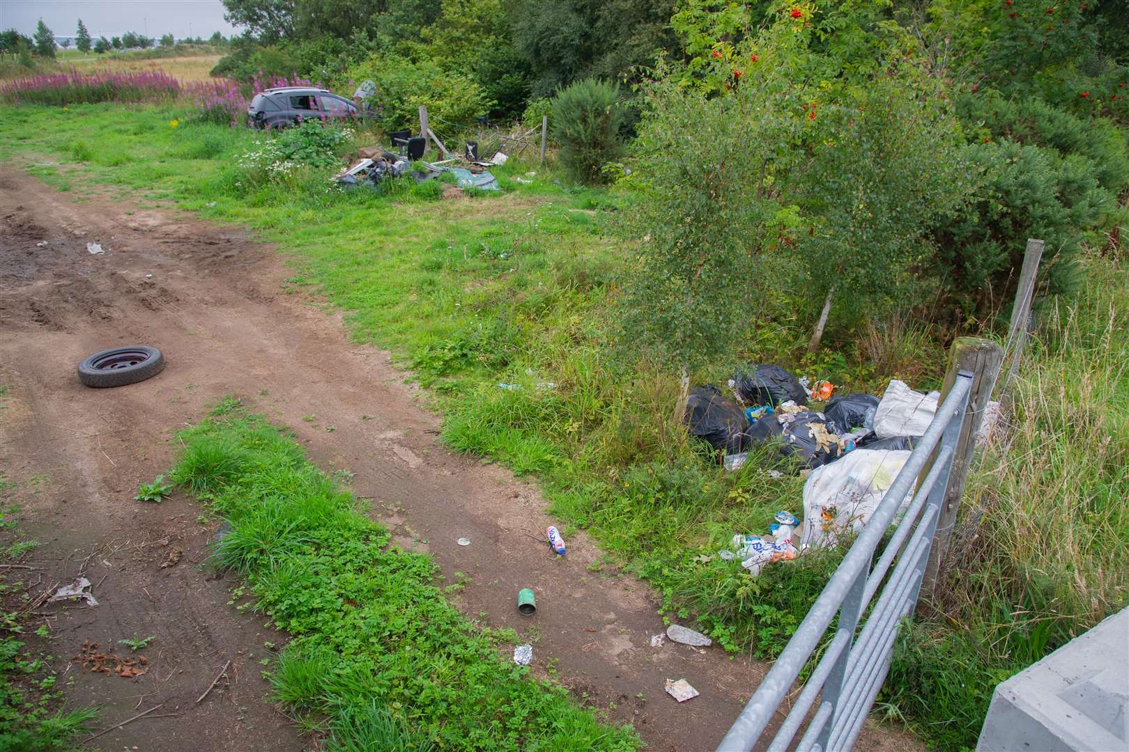 An example of flytipping in Moray...Picture: Highland News & Media..