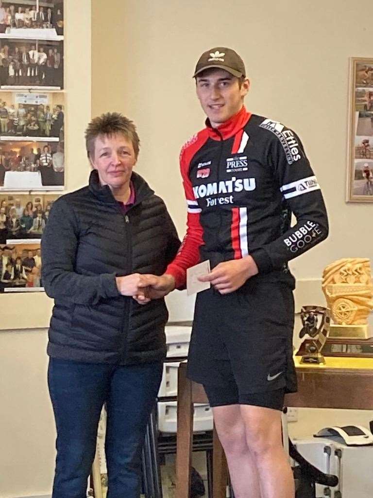 Gillies Grant wins first youth at the Alan Bell Memorial TT.