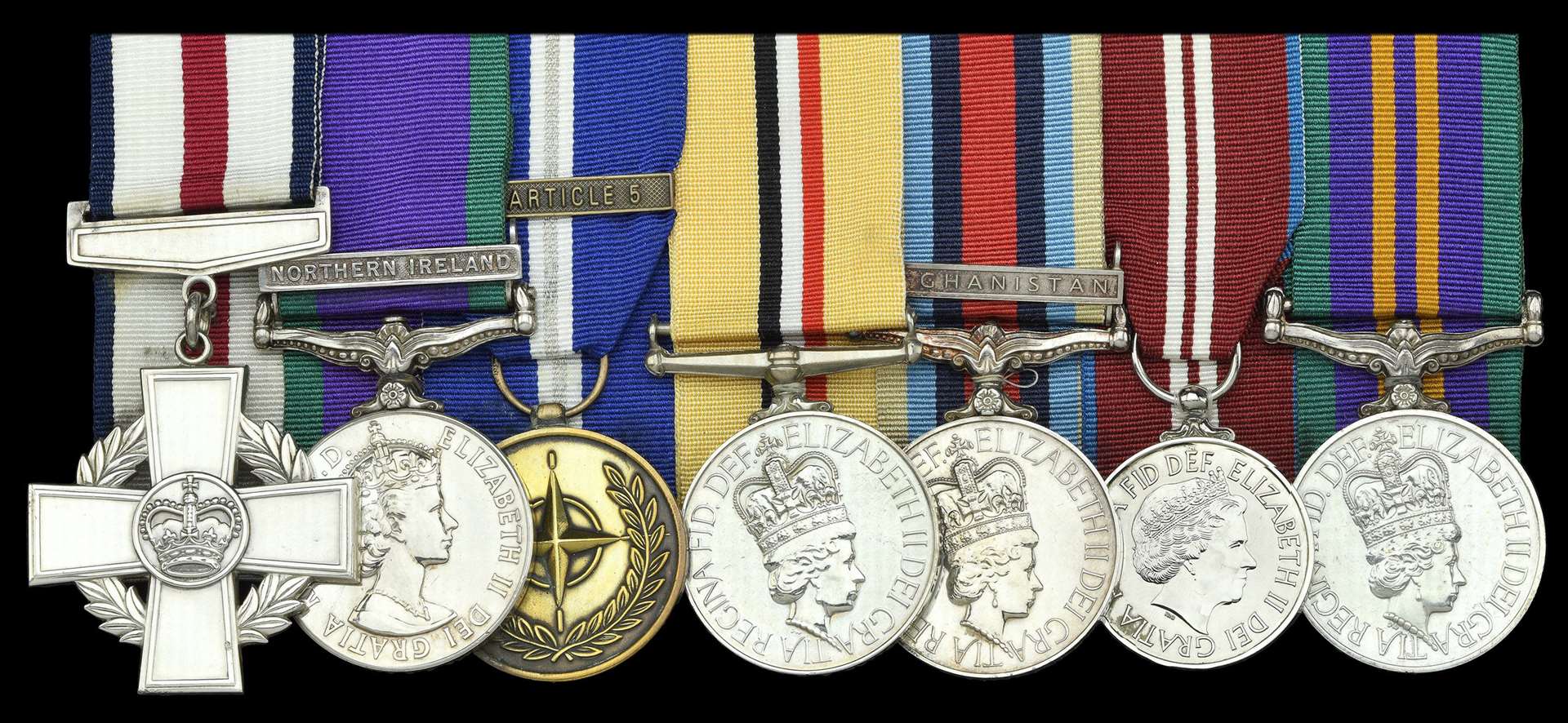 Among the medals were a General Service Medal, the Operational Service Medal for Afghanistan and the Jubilee Medal (Dix Noonan Webb/PA)