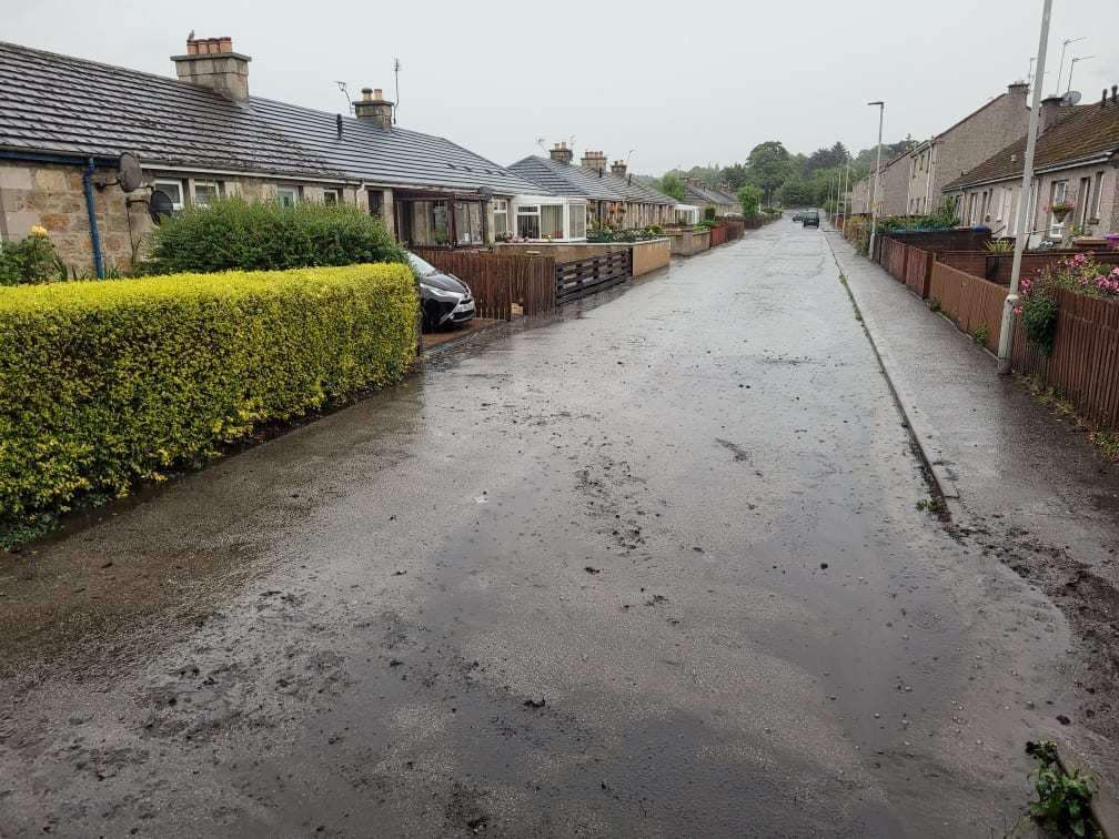 Fleurs Road is regularly flooded.