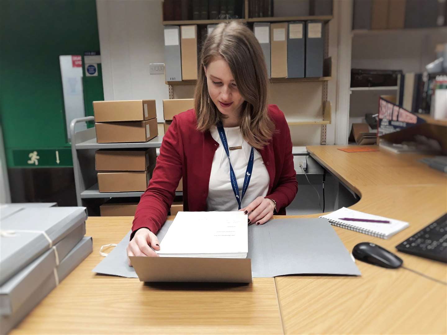 Curator Rosemary Hall has examined around 50 boxes of archive material (National Library of Scotland/PA)