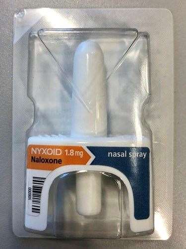 A Naloxone nasal spray kit similar to the ones to be issued to operational police officers in Scotland. Picture: Police Scotland