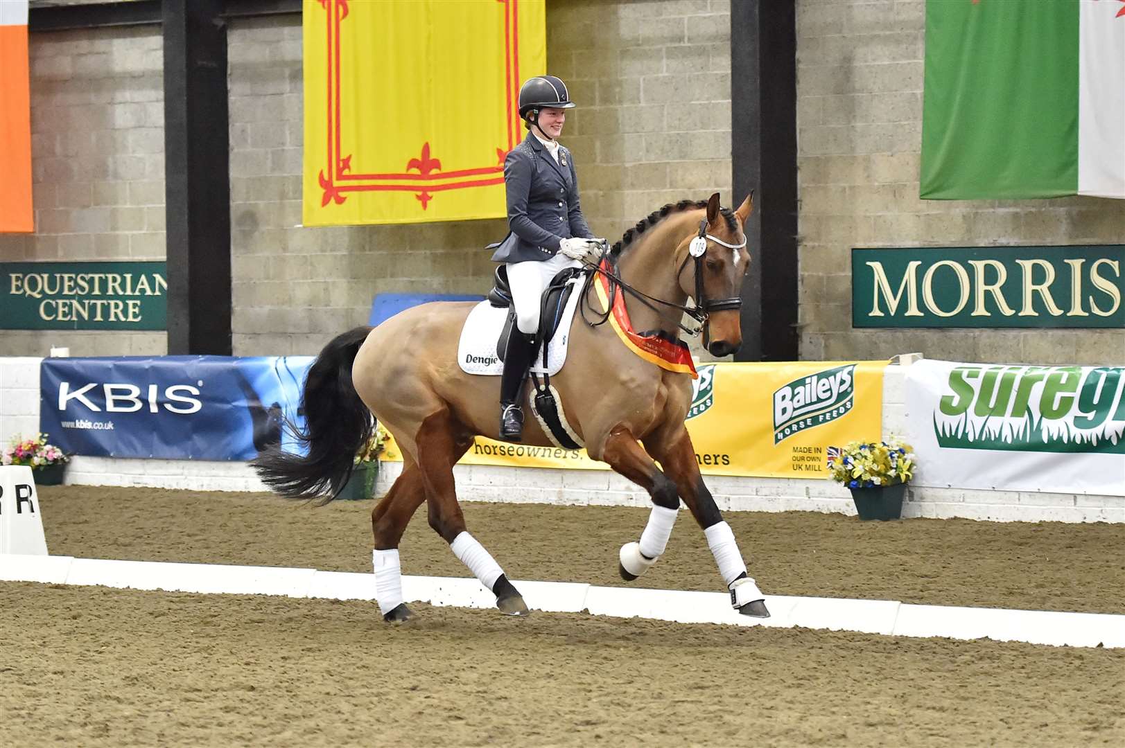 Young riders performed well in the dressage day.