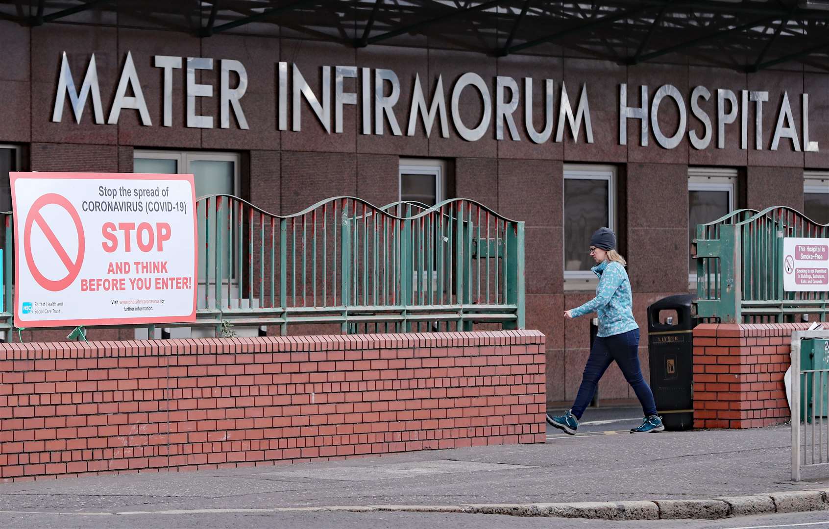 The Mater Hospital in Belfast is struggling to cope with the number of Covid-19 admissions (Niall Carson/PA)