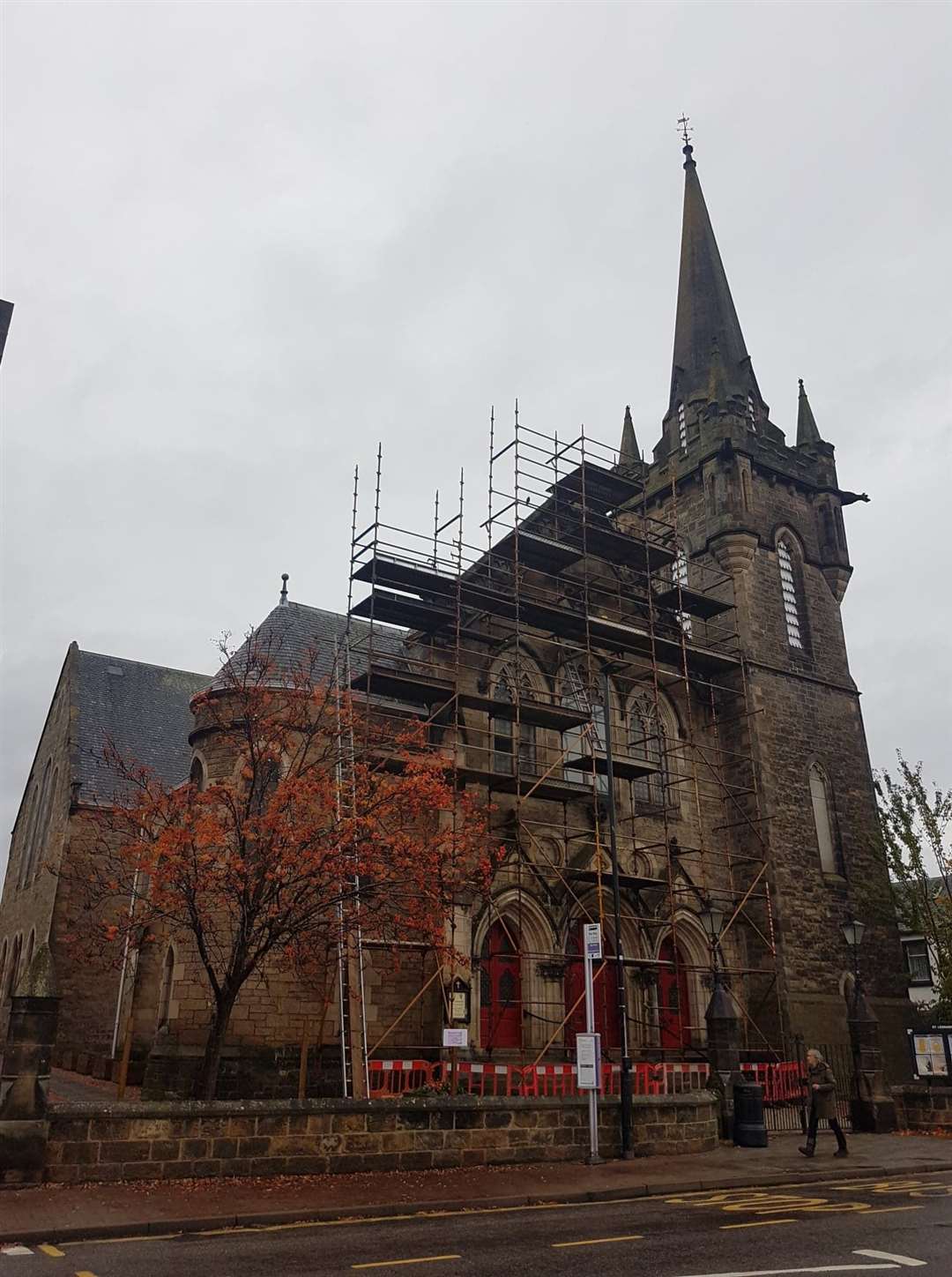 St Leonard’s Church has been open to its congregation and other users despite the work.