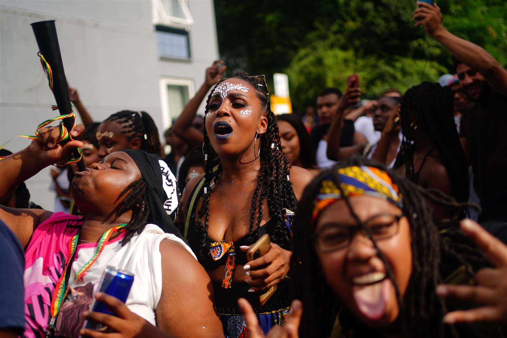 The carnival draws large numbers of revellers to celebrate Caribbean culture, heritage, and history (Victoria Jones/PA)