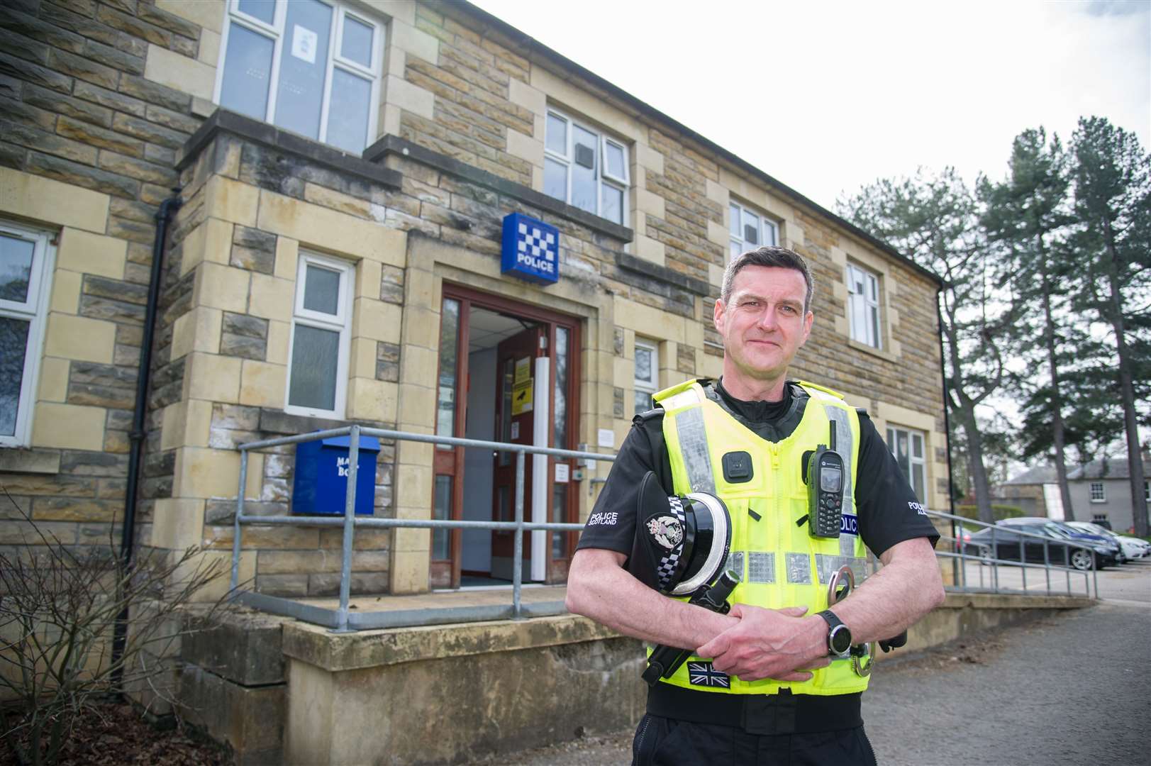 Inspector Tony McCulie at Forres Police Station.