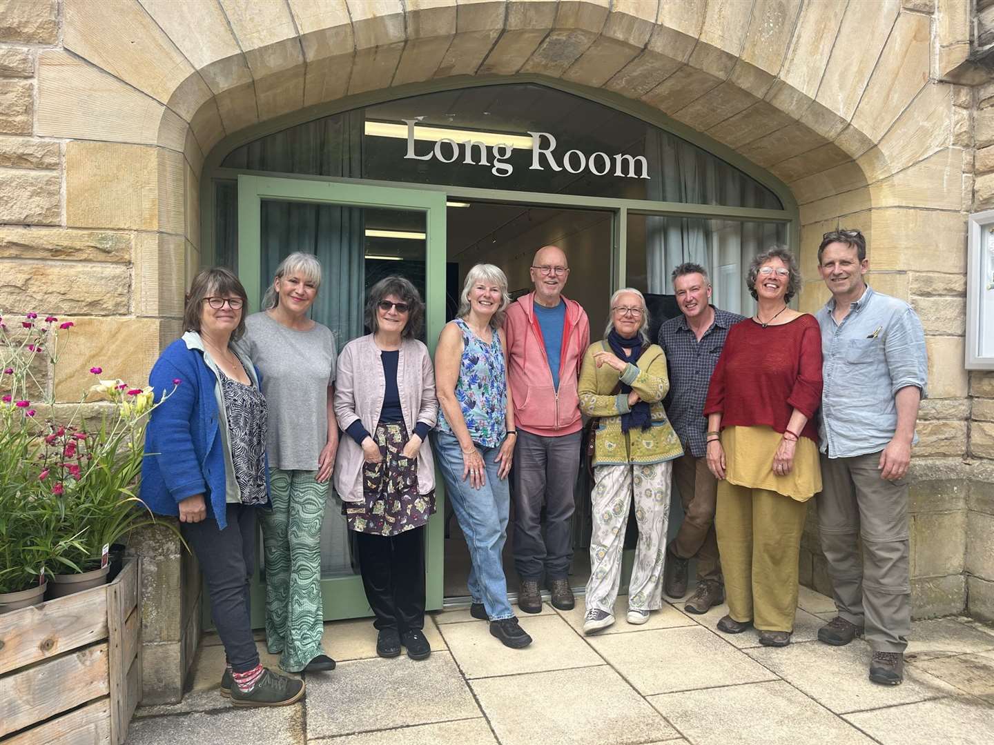 Moray Artists at their recent exhibition at Logie Steading.
