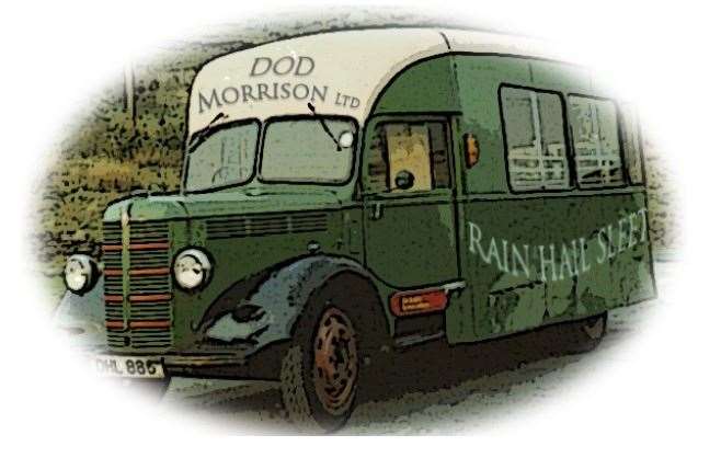 Morrison’s Van on its rounds helping the community during thecoronavirus lockdown.
