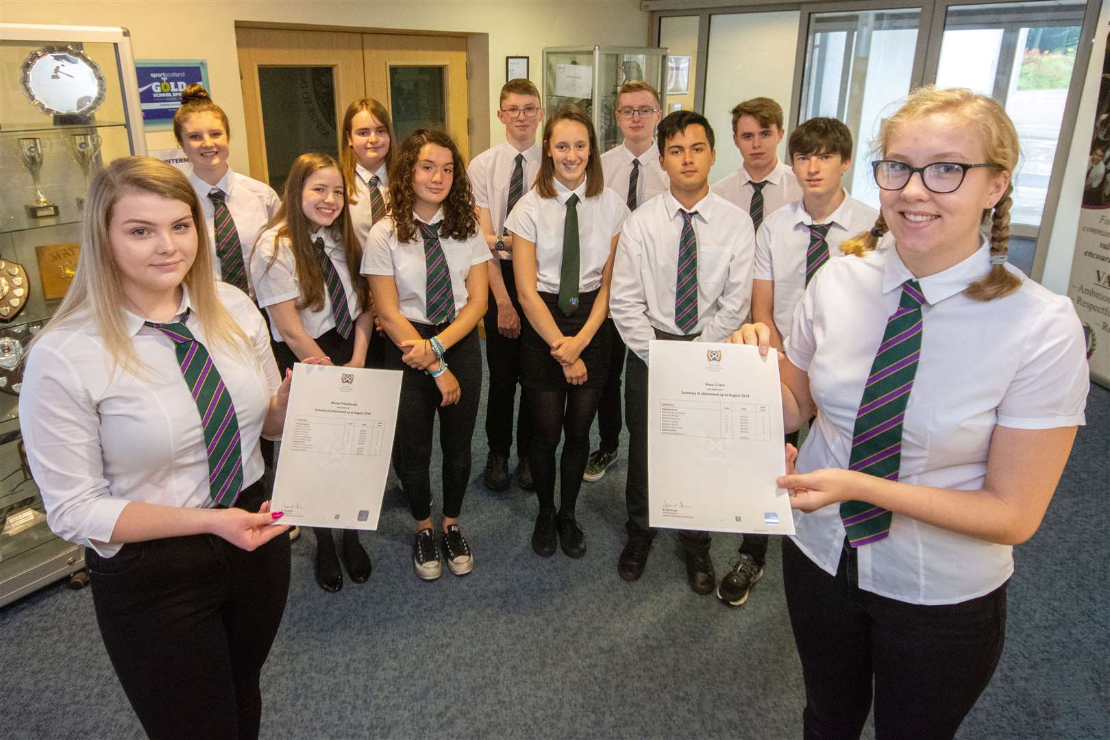 Forres Academy's Grade A students