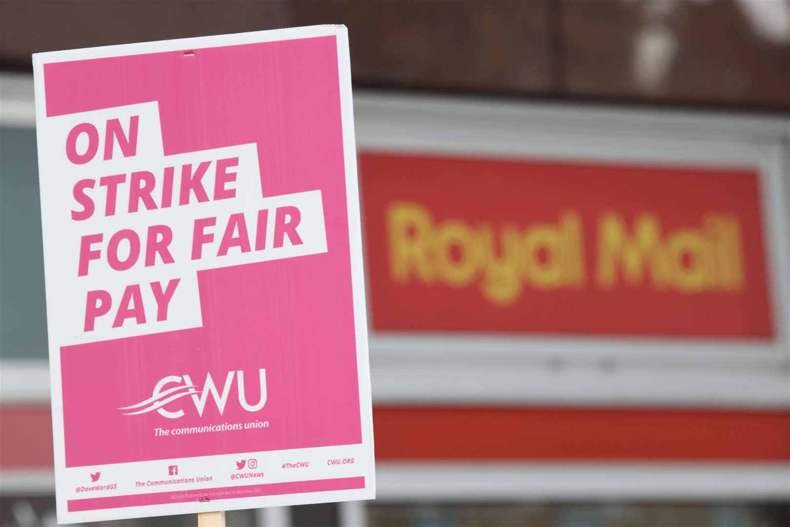More than 115,000 postal workers were on strike, the CWU said (James Manning/PA)