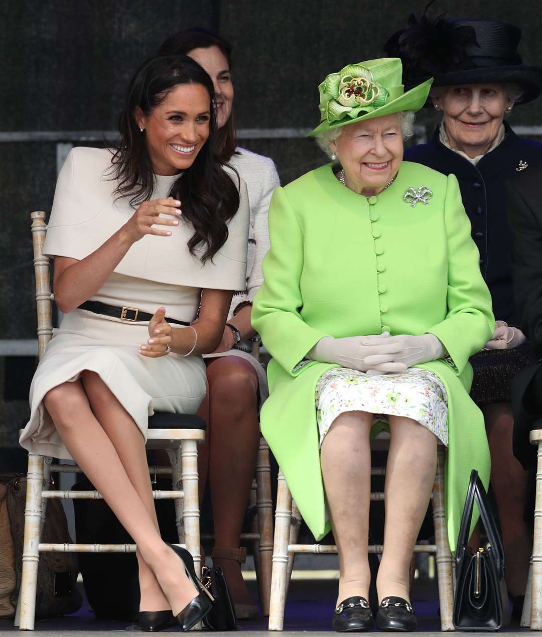 Harry said in the second episode of his Netflix documentary that Meghan meeting the Queen for the first time was a ‘shock to the system’ (Danny Lawson/PA)