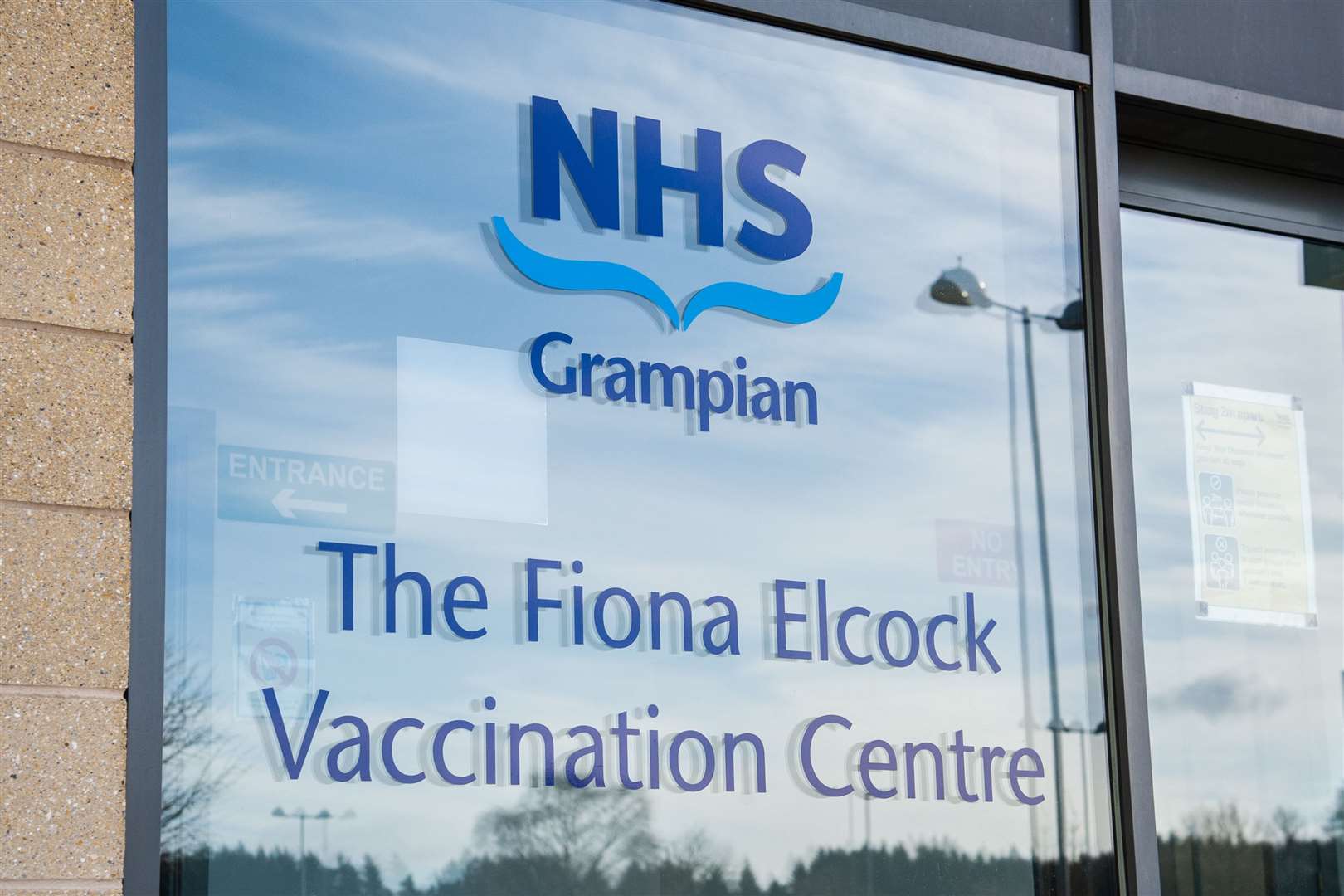 The Fiona Elcock Vaccination Centre, at Elgin's retail park on Edgar Road. Picture: Daniel Forsyth.