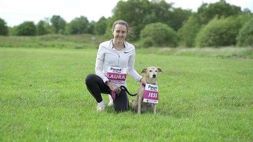 Helping raise some cash for the SSPCA's Pounds for Paws campaign is Olympian Laura Muir, pictured here with Jess. Picture: SSPCA