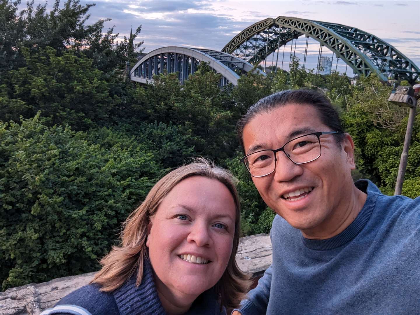 Caroline and Andrew Tang (Andrew Tang/PA)